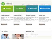 Tablet Screenshot of chettrading.com